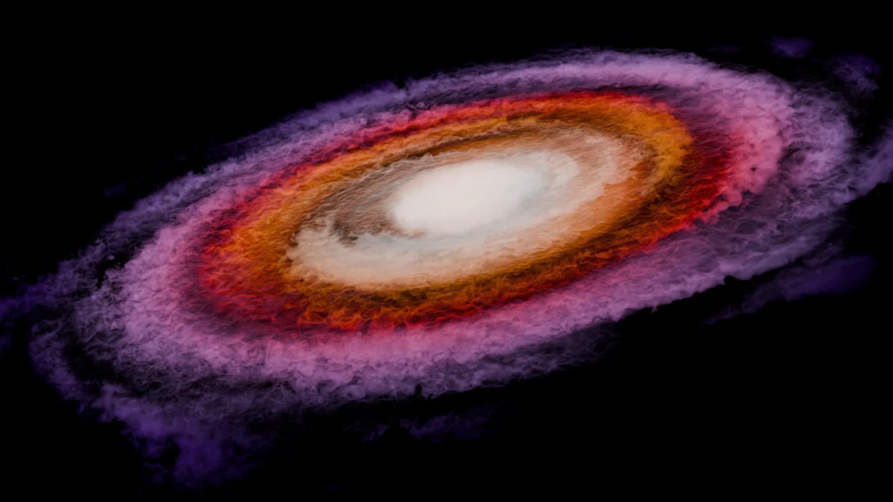 Colourful spiral galaxy render created in Blender by Jash Prajapati